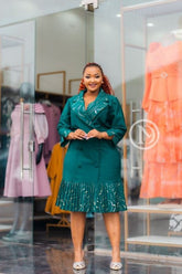 Elegant green dress